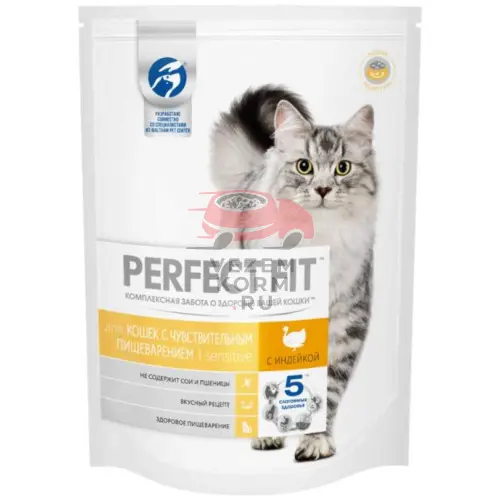 Perfect Fit (Перфект Фит)  сухой корм для чувствительных кошек, с индейкой