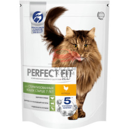 Perfect Fit (Перфект Фит)  сухой корм для кошек старше 7 лет, с курицей