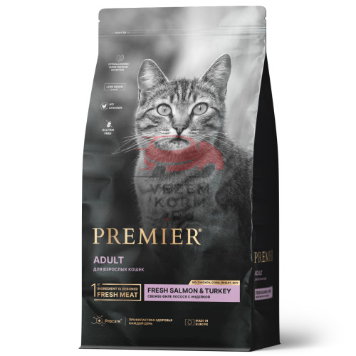 Premier корм для кошек, лосось с индейкой