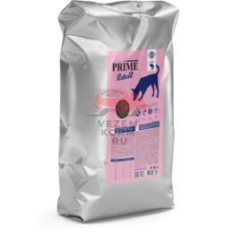Prime Healthy Skin&Coat сухой корм для взрослых собак всех пород для здоровья кожи и шерсти, с лососем