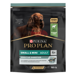 Pro Plan для взрослых собак мелких и карликовых пород с чувствительным пищеварением, с высоким содержанием ягненка