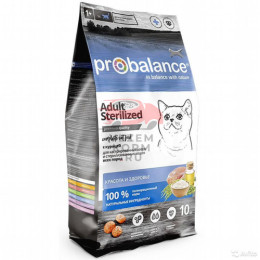 ProBalance (Пробаланс)  Cat Adult Sterilized сухой корм для взрослых стерилизованных кошек и кастрированных котов