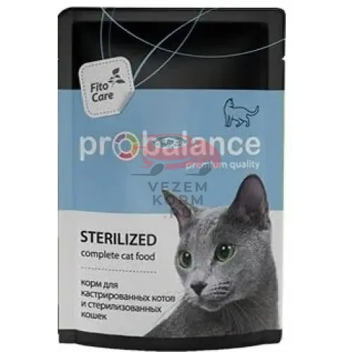 ProBalanceя  (Пробаланс) Sterilized для кастрированных котов и стерилизованных