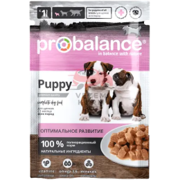 Probalance (Пробаланс)  КОНСЕРВИРОВАННЫЙ КОРМ ДЛЯ ЩЕНКОВ PROBALANCE "PUPPY IMMUNO", 85Г (25 ШТ. В УП.)