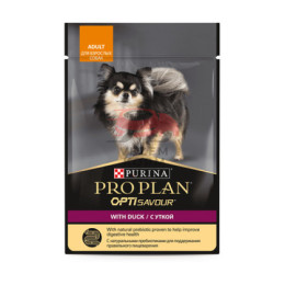 Purina Pro Plan (паучи) для взрослых собак мелких и карликовых пород: кусочки в соусе с уткой