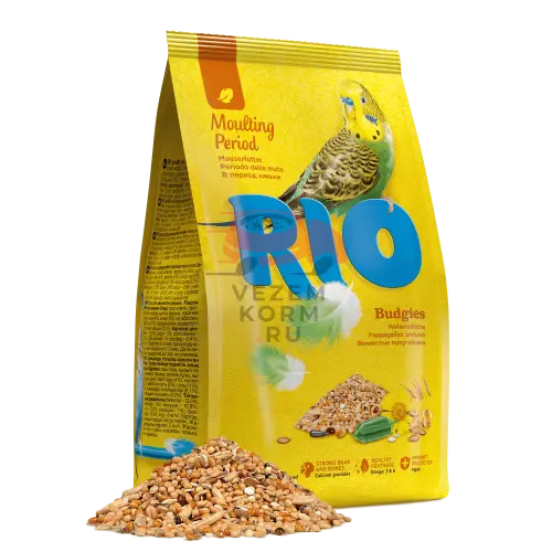 RIO (Рио) Корм для волнистых попугайчиков. Рацион в период линьки