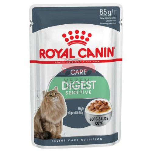 Royal Canin (Роял Канин) Digest Sensitive (в соусе) Корм  для взрослых кошек. Рекомендуется для поддержания здоровья пищеварительной системы