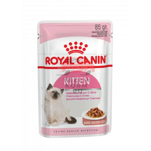 Royal Canin (Роял Канин) Kitten Корм консервированный специально для котят в период второй фазы роста до 12 месяцев, соус