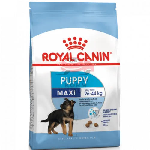 Royal Canin (Роял Канин) Maxi Puppy Корм для щенков пород крупных размеров (вес взрослой собаки от 26 до 44 кг) в возрасте до 15 месяцев