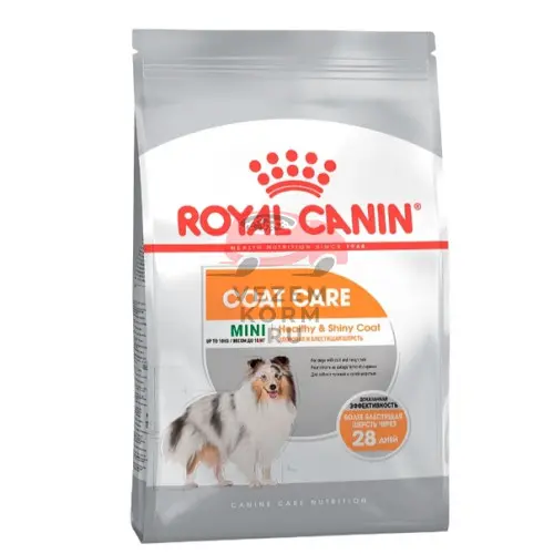 Royal Canin (Роял Канин) Mini Coat Care корм для собак весом до 10 кг с тусклой и жесткой шерстью
