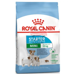 Royal Canin (Роял Канин) Mini Starter корм для сук мелких пород (вес взрослой собаки до 10кг) в конце беременности и в период лактации, а также для щенков 