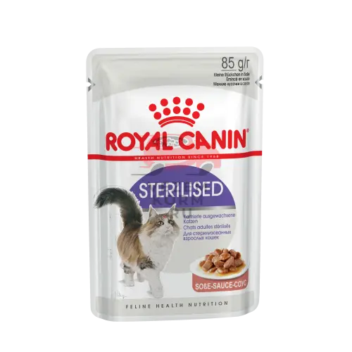 Royal Canin (Роял Канин) Sterilised Корм консервированный для стерилизованных взрослых кошек, соус, 85г