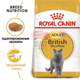 Royal Canin British Shorthair Adult (Роял Канин)  Корм сухой сбалансированный для взрослых британских короткошерстных кошек