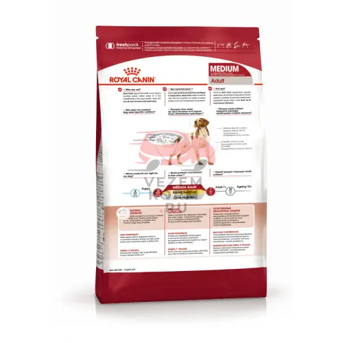 Royal Canin (Роял Канин) Medium Adult Корм сухой для взрослых собак средних размеров от 12 месяцев до 7 лет