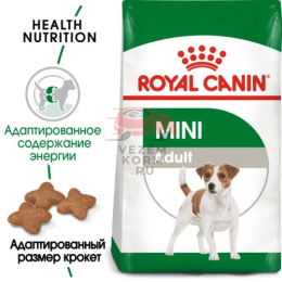 Royal Canin (Роял Канин) Mini Adult Корм сухой для взрослых собак мелких размеров от 10 месяцев