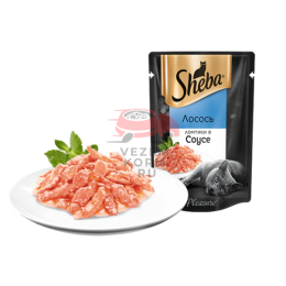 SHEBA® (Шеба)  ЛОМТИКИ В СОУСЕ Лосось