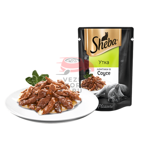 SHEBA® (Шеба)  ЛОМТИКИ В СОУСЕ Утка