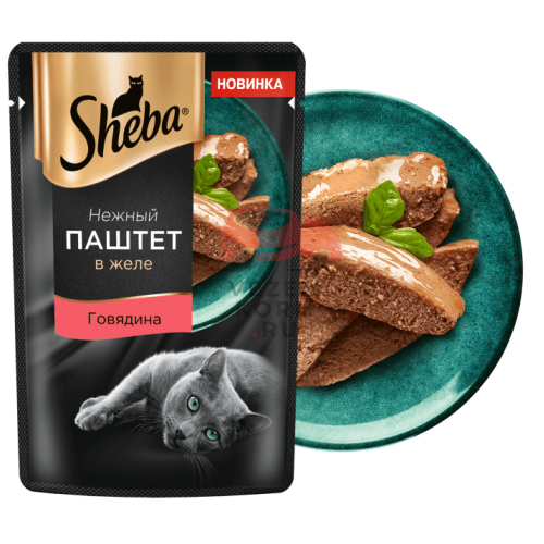 Sheba паучи для кошек паштет из говядины