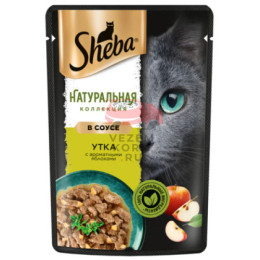 Sheba влажный корм "Натуральная коллекция" для взрослых кошек с уткой и яблоками