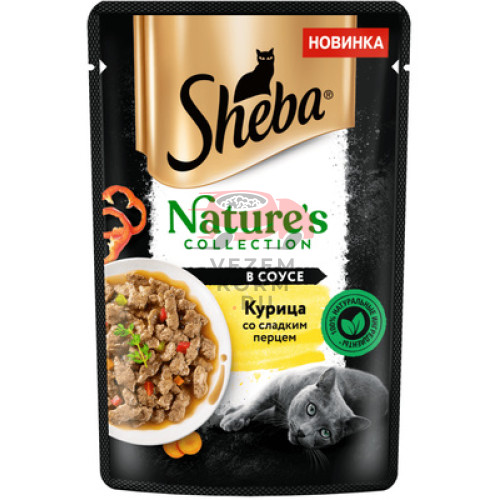 Sheba влажный корм для кошек Nature's Collection с курицей и паприкой