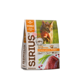Sirius (Сириус)  УТКА И КЛЮКВА для стерилизованных кошек