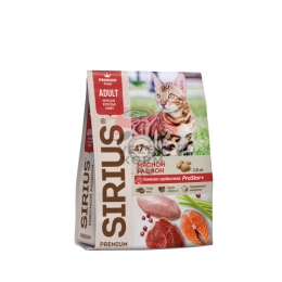 Sirius (Сириус)  корм для кошек мясной рацион