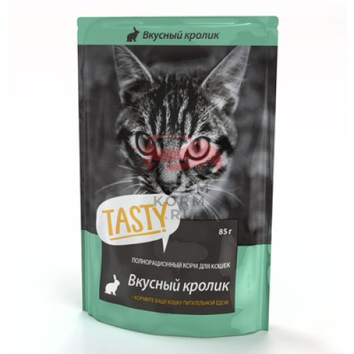 TASTY для кошек с кроликом в желе пауч