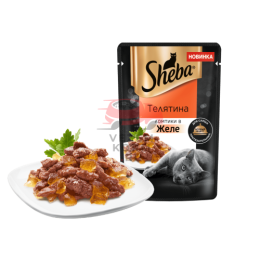 Телятина SHEBA® ЛОМТИКИ В ЖЕЛЕ