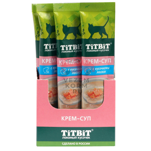 TiTBiT Крем-суп с кусочками лосося