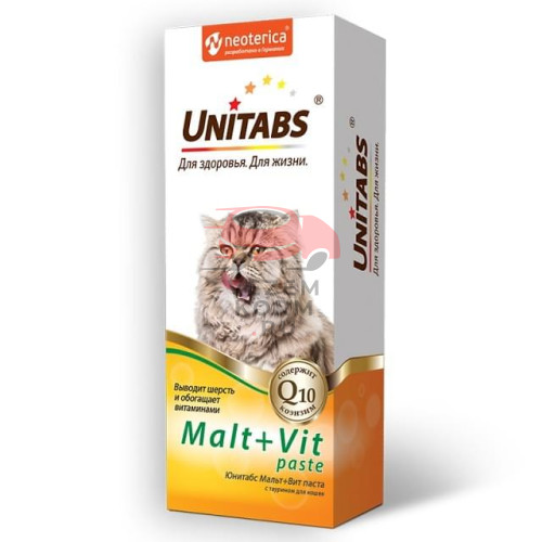 Unitabs (Юнитабс) Malt+Vit паста для кошек