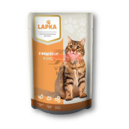 Влажный корм Lapka (Лапка)  с индейка в соусе