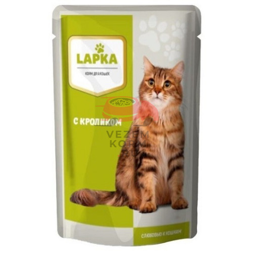 Влажный корм Lapka (Лапка)  с кроликом в соусе