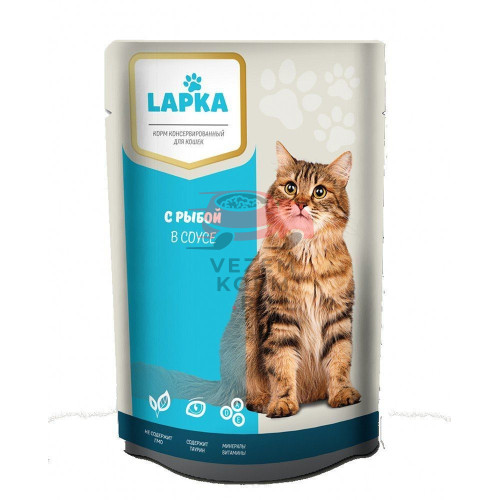 Влажный корм Lapka  (Лапка) с рыбой в соусе