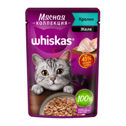 Whiskas (Вискас) Мясная коллекция с кроликом в желе