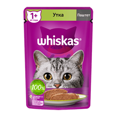 Whiskas (Вискас)  Мясной паштет с уткой