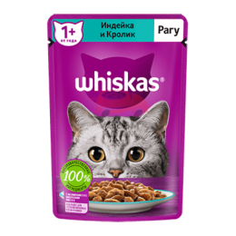 Whiskas  (Вискас) РАГУ С ИНДЕЙКОЙ И КРОЛИКОМ