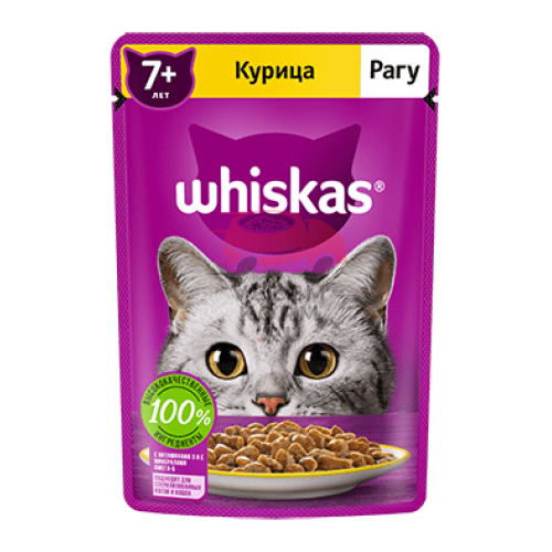 Whiskas  (Вискас) Рагу с курицей для кошек старше 7 лет