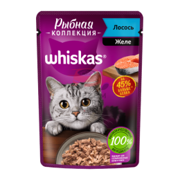 Whiskas (Вискас) Рыбная коллекция с лососем в желе