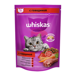 Whiskas  (Вискас) Вкусные подушечки с нежным паштетом из говядины