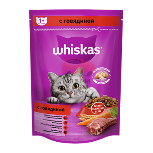 Whiskas  (Вискас) Вкусные подушечки с нежным паштетом из говядины