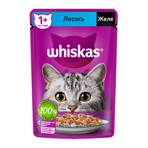 Whiskas  (Вискас) Желе с лососем