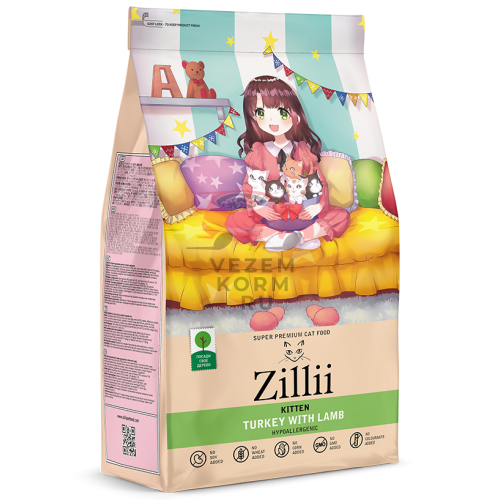 Zilli KITTEN ИНДЕЙКА С ЯГНЕНКОМ ДЛЯ КОТЯТ ОТ 1 ДО 12 МЕСЯЦЕВ