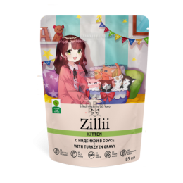 Zilli KITTEN ИНДЕЙКА В СОУСЕ ДЛЯ КОТЯТ ОТ 1 ДО 12 МЕСЯЦЕВ