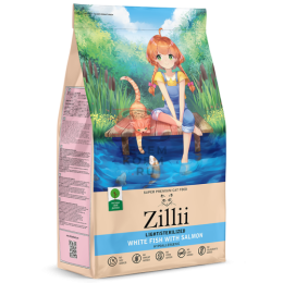 Zilli LIGHT/STERILIZED БЕЛАЯ РЫБА С ЛОСОСЕМ ДЛЯ ВЗРОСЛЫХ КОШЕК, СТРАДАЮЩИХ ЛИШНИМ ВЕСОМ И СТЕРИЛИЗОВАННЫХ