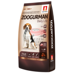 Zoogurman Daily Life с индейкой для собак средних и крупных пород