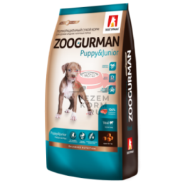 Zoogurman Puppy & Junior с телятиной для щенков средних и крупных пород