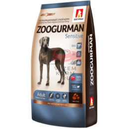 Zoogurman Sensitive с ягненком и рисом для собак средних и крупных пород