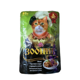Зооник кусочки в соусе с курицей и уткой